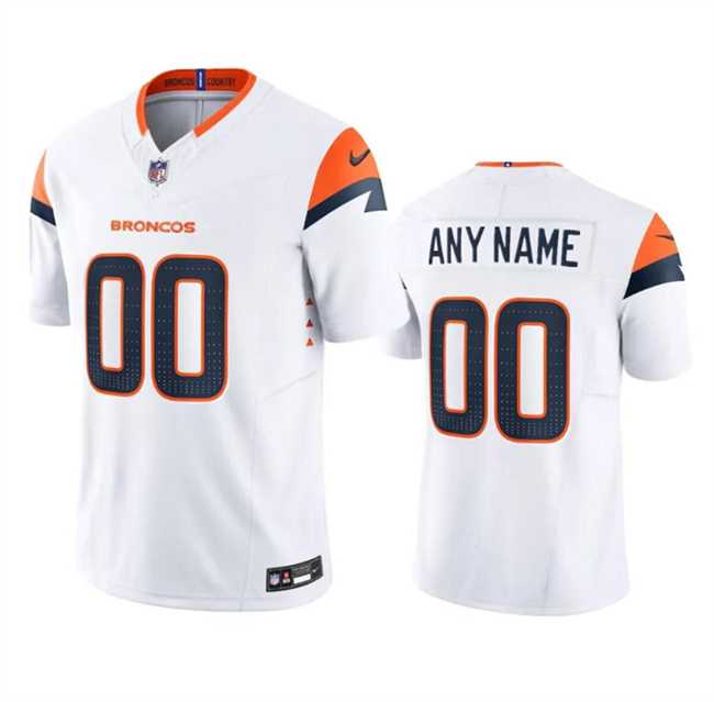 Youth Denver Broncos Active Player Custom White 2024 F.U.S.E. Vapor Limited Football Stitched Jersey->customized nfl jersey->Custom Jersey